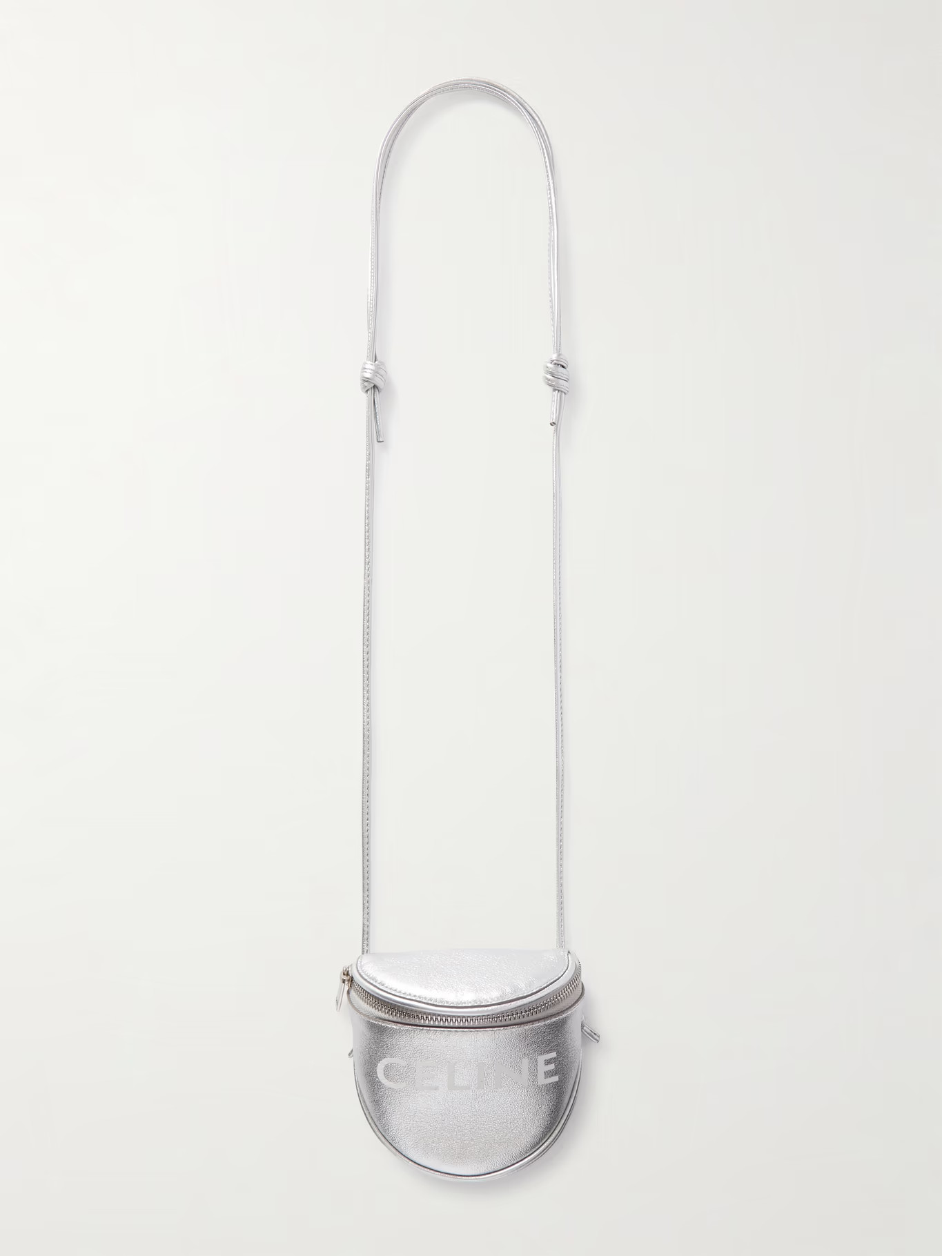 Logo-Print Metallic Leather Messenger Bag | Mr Porter (US & CA)