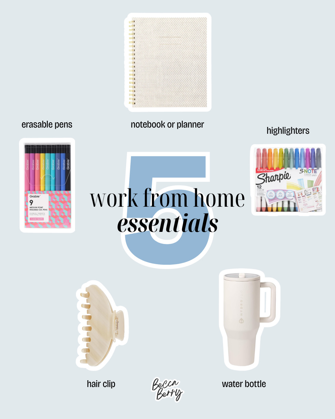 These are my everyday work-from-home staples.

After years of working remotely, these are the products that consistently make my workday easier—from planning my priorities to staying hydrated and keeping my desk organized.

I’ve linked everything here if you’re looking to refresh your own WFH setup. 

 #LTKdayinmylife #LTKHome #LTKWorkwear