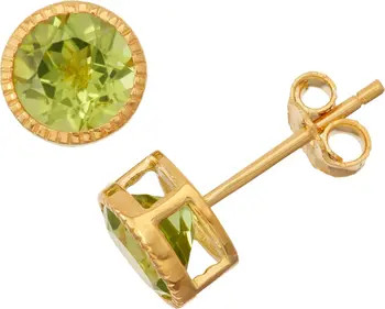 Bezel Set Stud Earrings | Nordstrom Rack