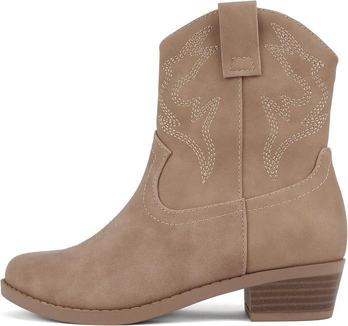 Soda “BLAZING-2” ~ Little Kids/Children/Girls Stitched Pointed Toe Low Heel High Top Ankle Sh... | Amazon (US)