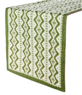 Southern Living Ikat Reversible Runner 72 - Blue/Tan | Dillard's