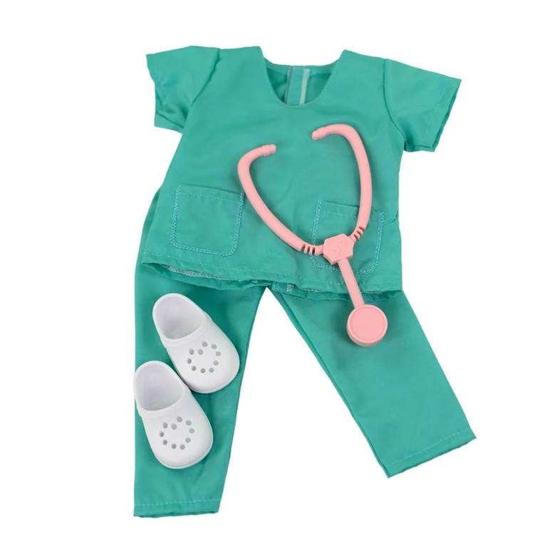 My Life As Doctor Fashion Set for 18-inch Doll, 7 Pieces Included; Blue and White Color | Walmart (US)