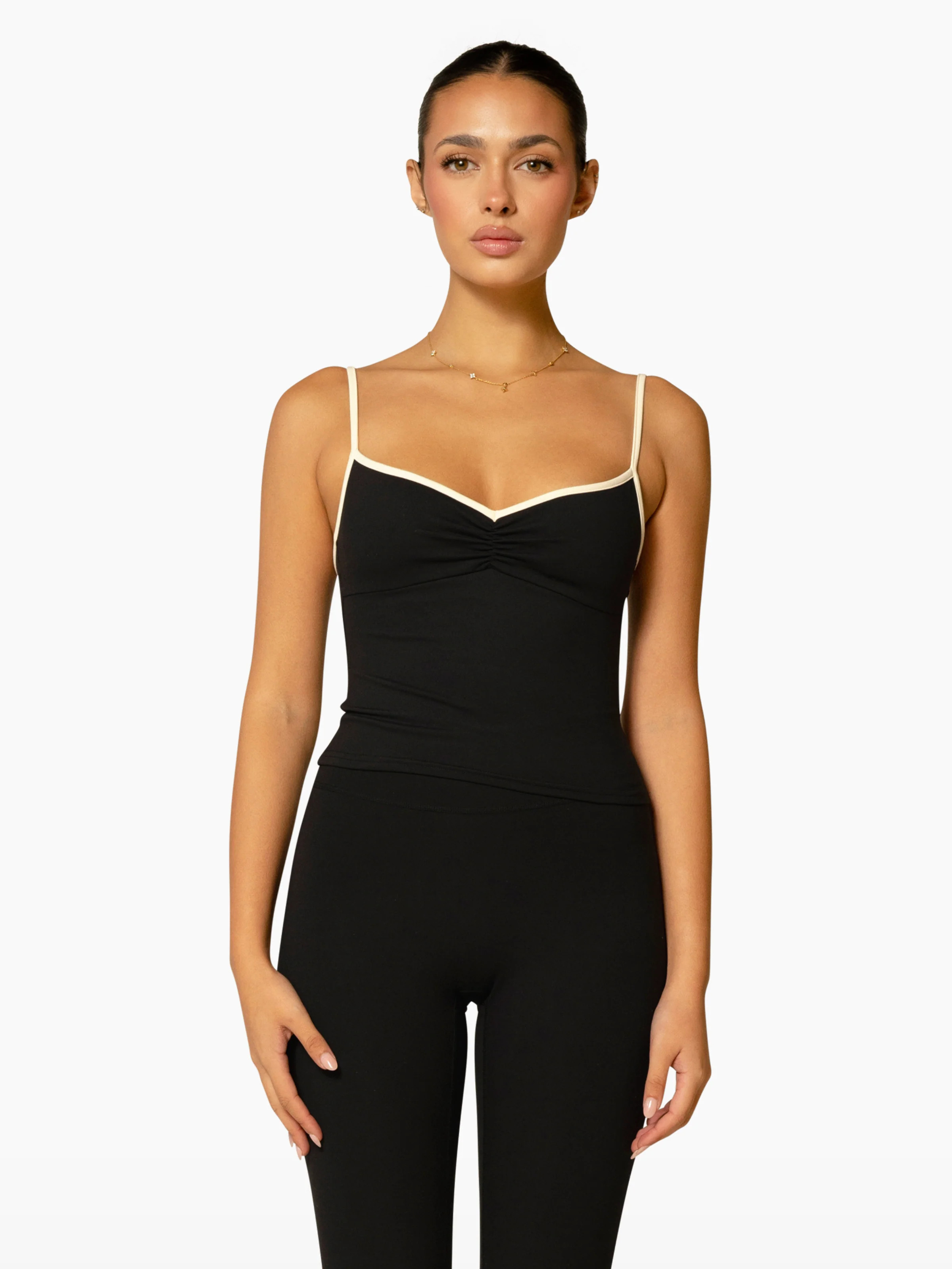 The Ballet Tank / Black-Crème | 437