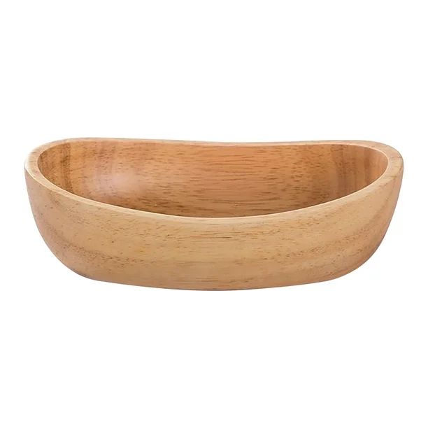 ASCZOV Home Party Ornament Dish Key Salad Wooden Candy Bowl Boat Shaped Serving Tray - Walmart.co... | Walmart (US)