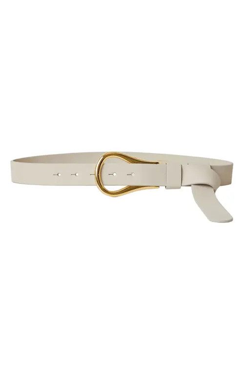 B-Low the Belt Ryder Leather Wrap Belt in Bone Gold at Nordstrom, Size Large | Nordstrom