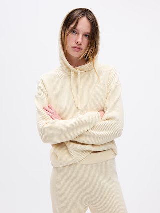 CashSoft Shaker-Stitch Sweater Hoodie | Gap (US)