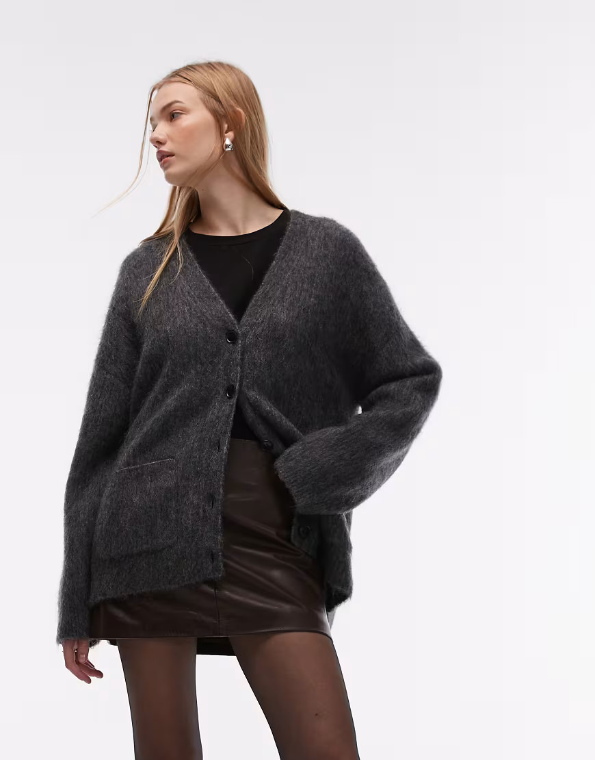 & Other Stories wool mix cardigan in grey | ASOS (Global)