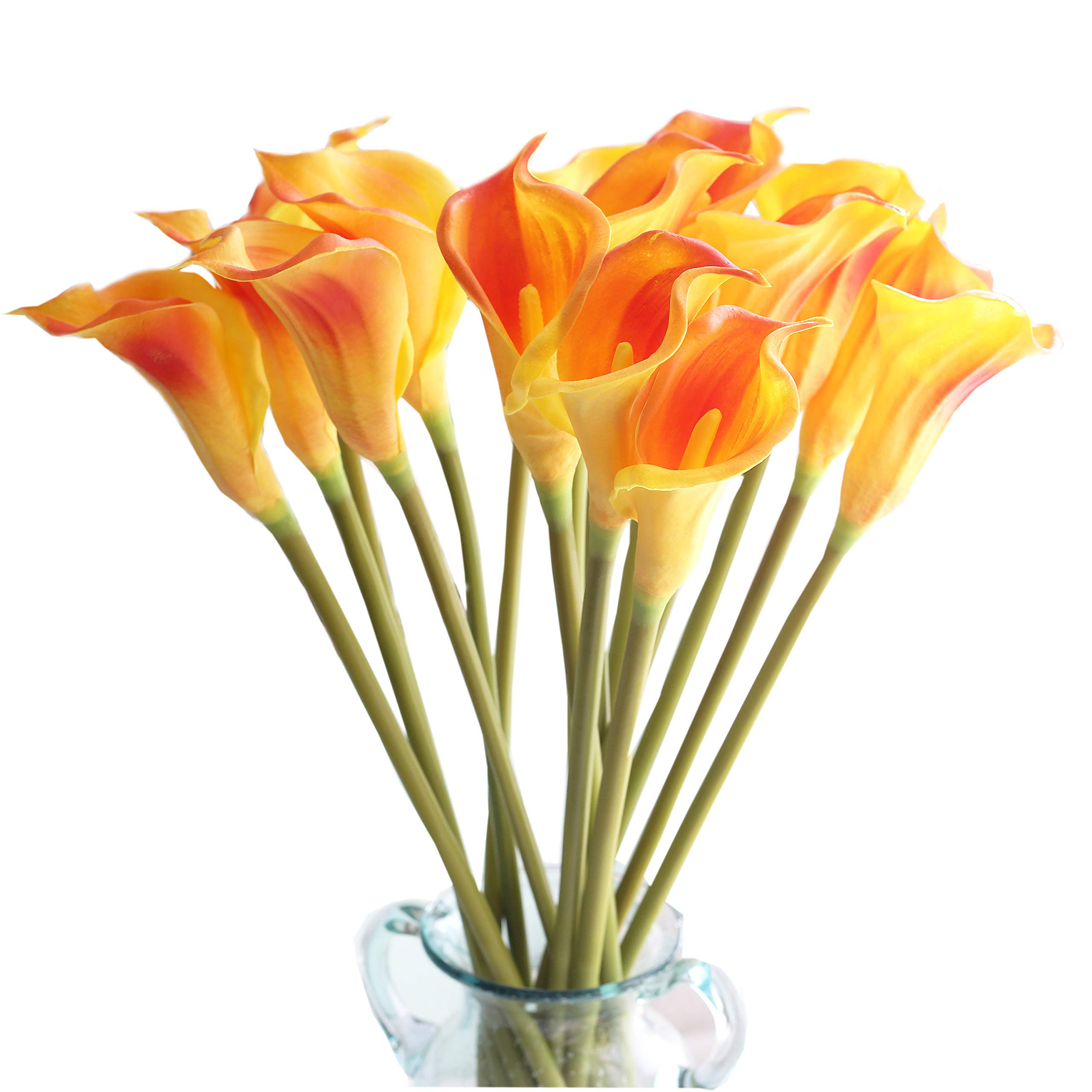 10pcs Calla Lilies Artificial Flower,26'' Long Stem Artificial Calla Lily Flowers,Realistic Arum ... | Amazon (US)