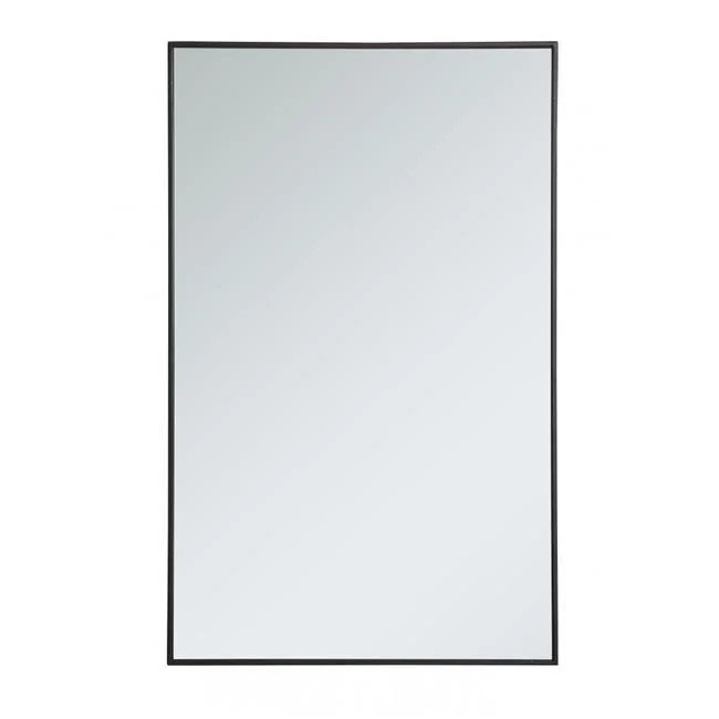Elegant Decor MR43048BK 30 in. Metal Frame Rectangle Mirror in Black - 29.25 x 59.25 x 0.16 in. | Walmart (US)