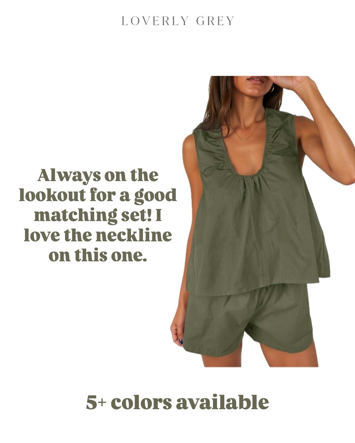 How cute is this babydoll style scoop neck set? This is also 100% cotton— ideal to keep you cool and stylish! Love the feminine ruffle details here- also comes in several other colors! I ordered a size S

Loverly grey, Amazon summer matching shorts set, vacation outfits, resort wear inspo, summer cover up swim, versatile set for women, affordable style finds under 50

#LTKSeasonal #LTKTravel
