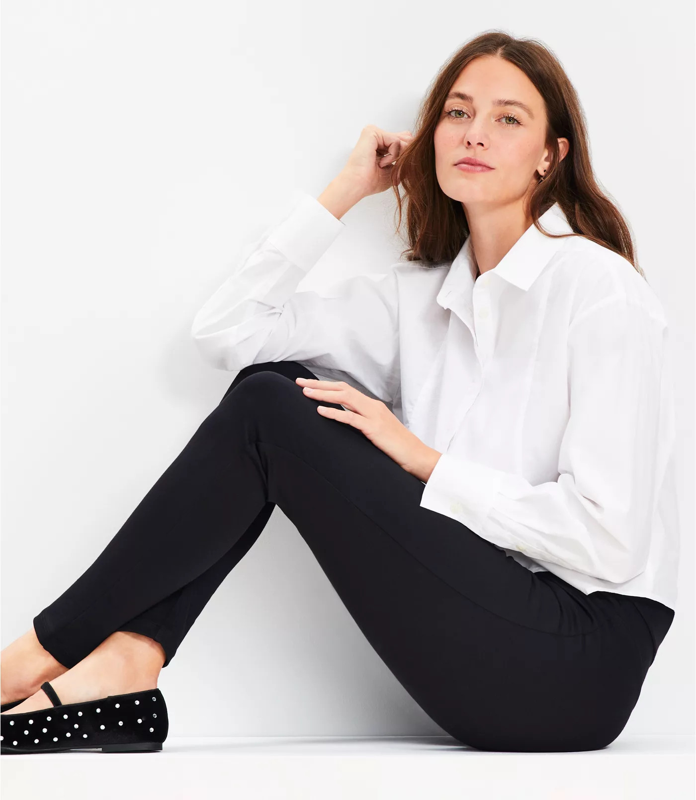 Petite Seamed Ponte Leggings | LOFT