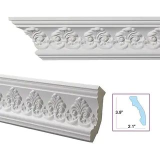 Palmette 4.4-inch Crown Molding (8 pieces) | Bed Bath & Beyond