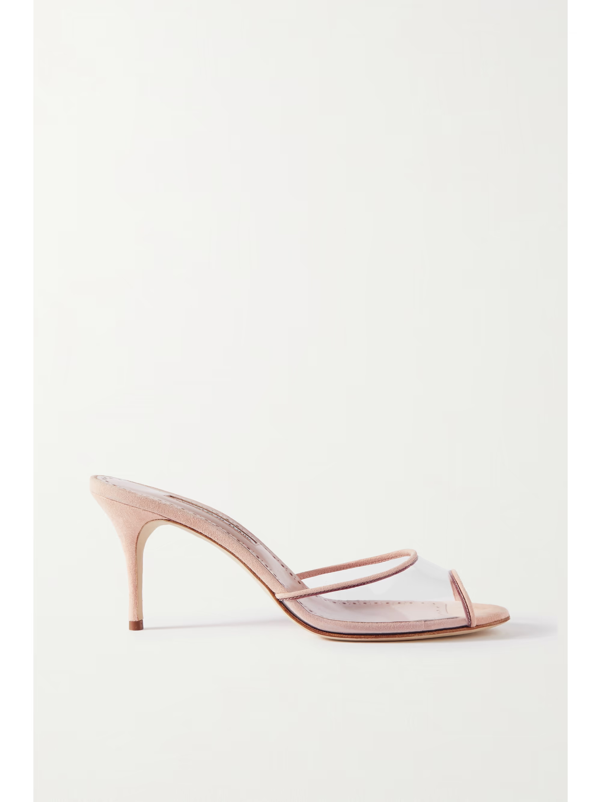 Jadifa 70 PVC and suede mules | NET-A-PORTER (US)