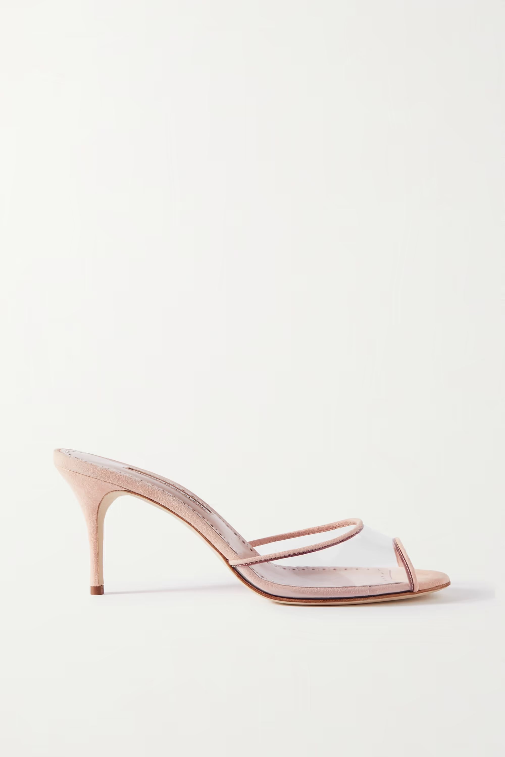 Jadifa 70 PVC and suede mules | NET-A-PORTER (US)