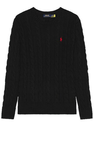 Long Sleeve Sweater in Polo Black | Revolve Clothing (Global)