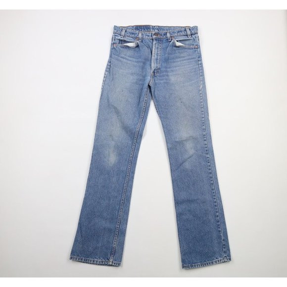Vintage 90s Levis 517 Orange Tab Mens 34x36 Distressed Flared Wide Leg Jeans USA | Poshmark