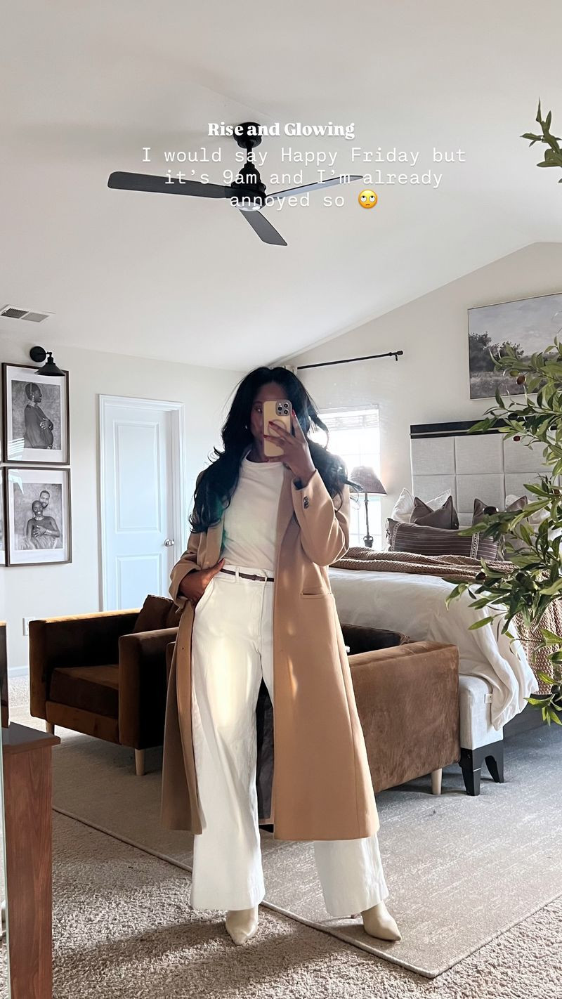 Neutral layers I'll wear on repeat.


casual outfits, neutral outfits, elevated casual style, minimalist outfit, long coat, white jeans, basic tee 

 #LTKootd #LTKSeasonal