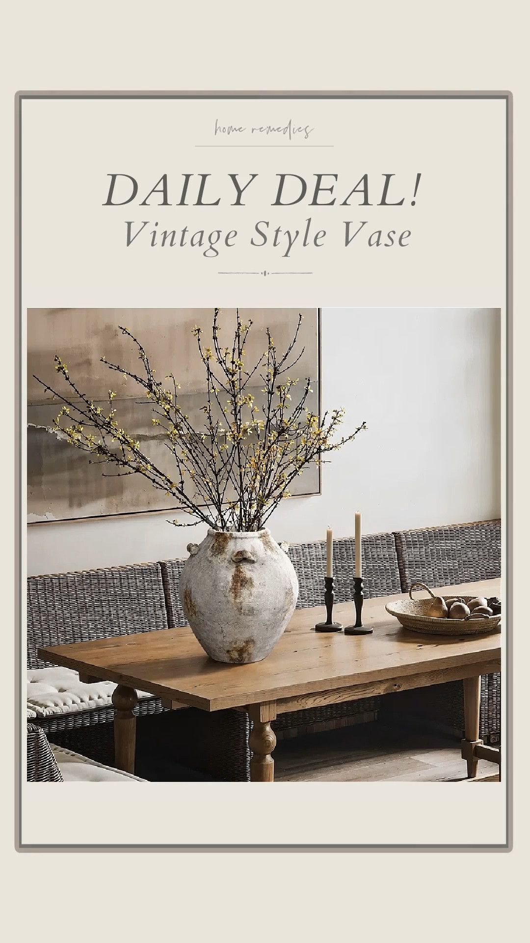 This gorgeous vase looks like the expensive designer brands but costs a lot less! vintage modern, organic, cottage, vase, flower vase, vessel, terracotta pot

#LTKWatchNow #LTKFindsUnder100 #LTKHome