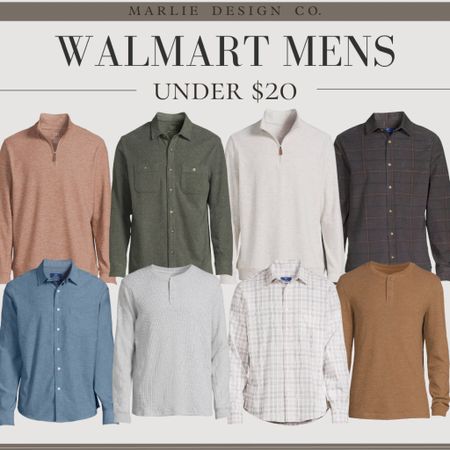 Walmart Mens | wear to work | work outfits | casual men’s outfits | mens button down shirts | shacket | Henley | thermal | chambray shirts | mens collared shirt | quarter zip shirt | men’s casual outfits | men’s dress shirt | walmart fashion | walmart finds 

#LTKmens #LTKworkwear #LTKfindsunder50