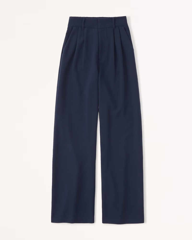 Women's Tailored Wide Leg Pants | Women's Bottoms | Abercrombie.com | Abercrombie & Fitch (US)