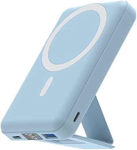 Wireless Portable Charger, Podoru Foldable Magnetic 10000mAh Power Bank 15W Fast Wireless Chargin... | Amazon (US)