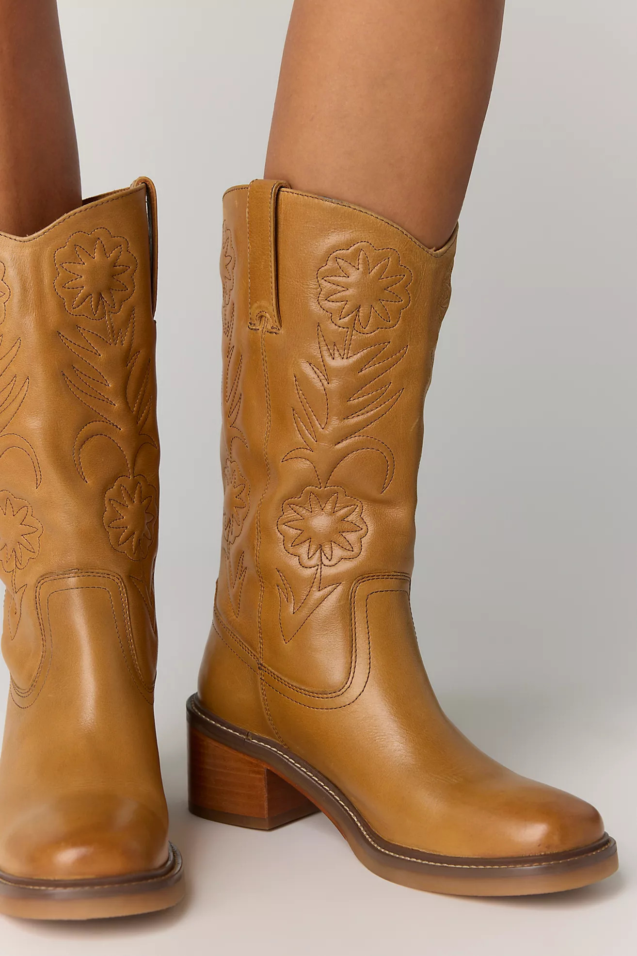 Frye for Free People Kate Deco Stitch Boots | Free People (Global - UK&FR Excluded)