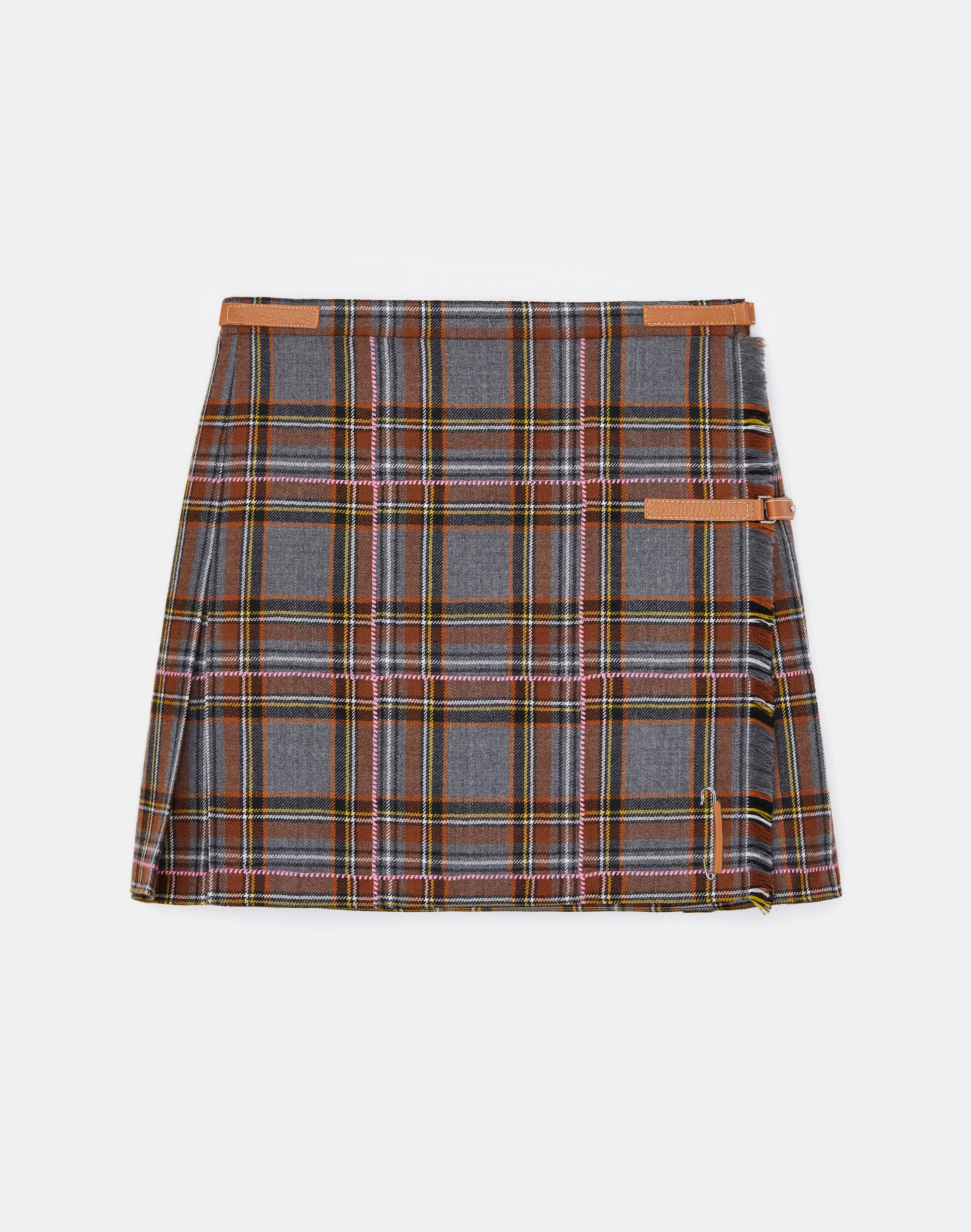 Tartan Plaid Virgin Wool Kilt Skirt | Lafayette 148 NY