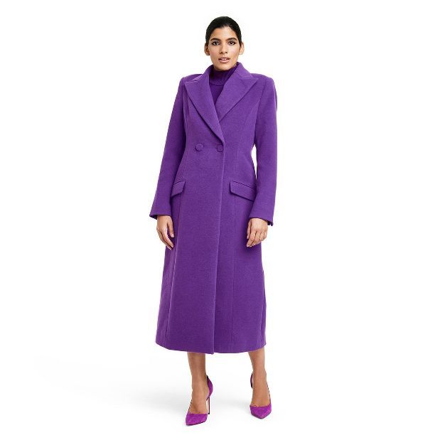 Women's Tailored Long Overcoat - Sergio Hudson x Target Purple | Target