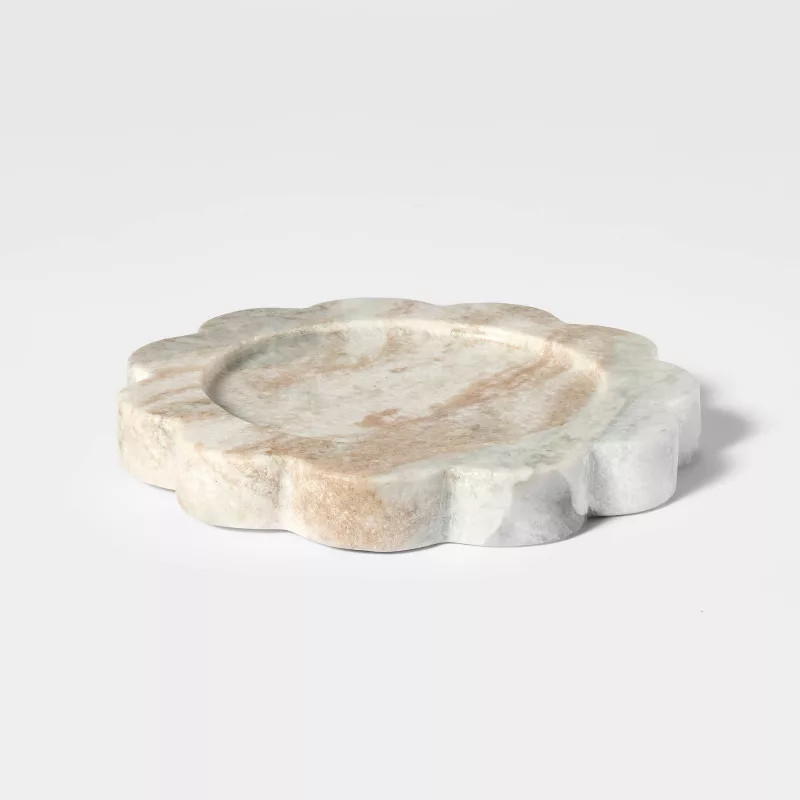 Marble Candle Tray Gray - Threshold™ designed with Studio McGee | Target