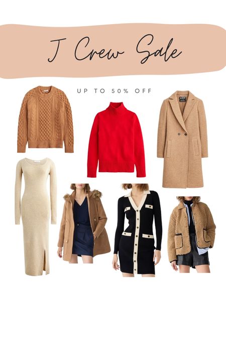 J Crew sale - up to 50% off everything. Everything listed is at least 40% off.

Wool coat, cable knit sweater, parka, Sherpa jacket, women coats, turtleneck sweater, sweater dress, holiday outfit, holiday sweater, holiday coat, winter coat

#LTKHoliday #LTKsalealert #LTKCyberWeek
