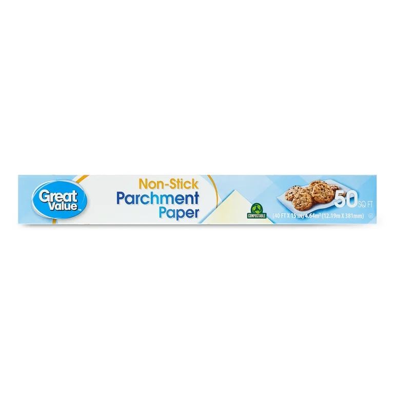 Great Value Non-Stick Parchment Paper, 50 sq ft | Walmart (US)