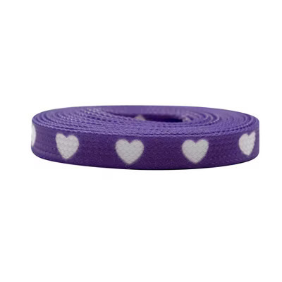INSPIRE CHIC Heart Printed Cute Flat Shoelaces for Sneakers 1 Pair 120cm/47.2" Purple | Target