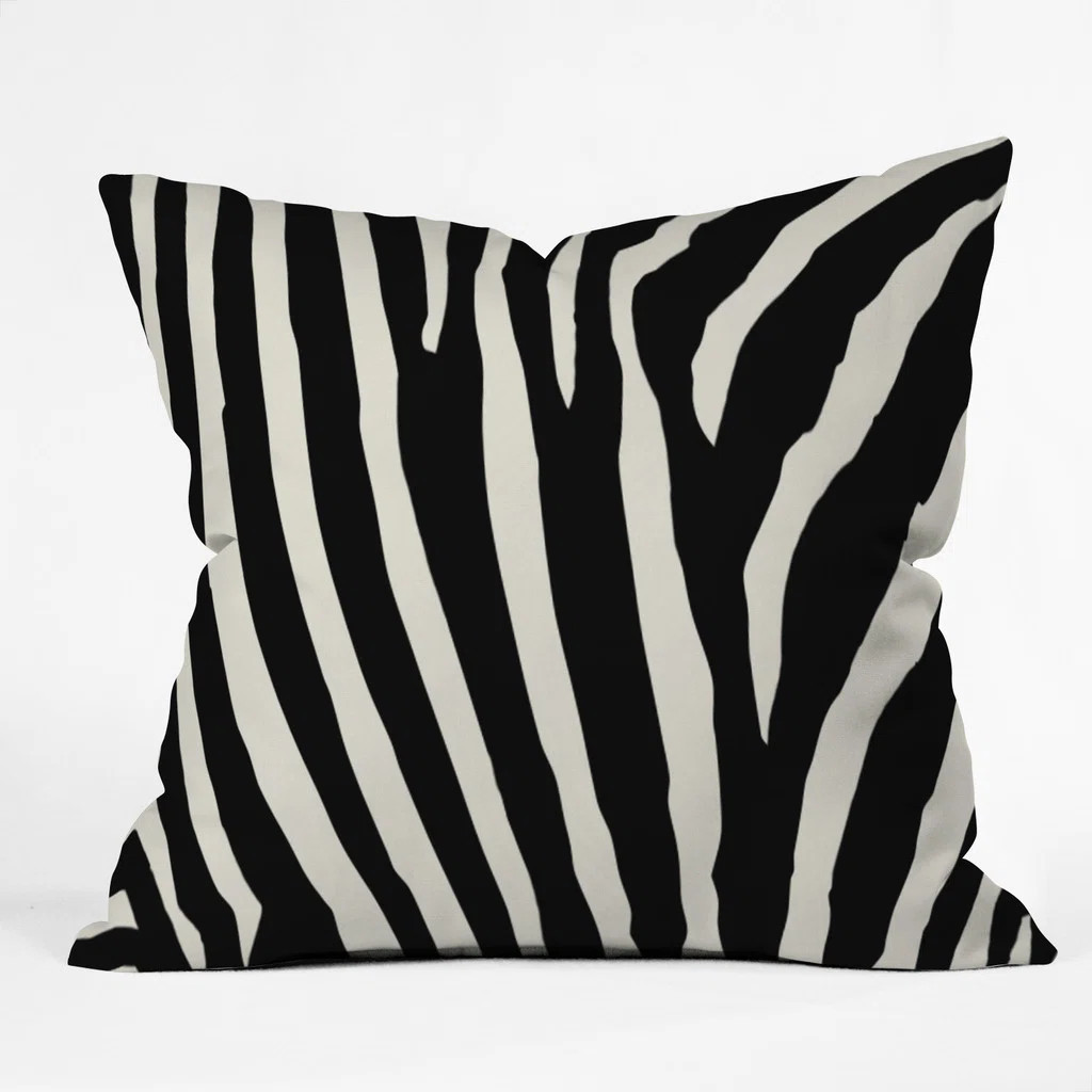 Natalie Baca Zebra Stripes Outdoor Throw Pillow | Wayfair North America