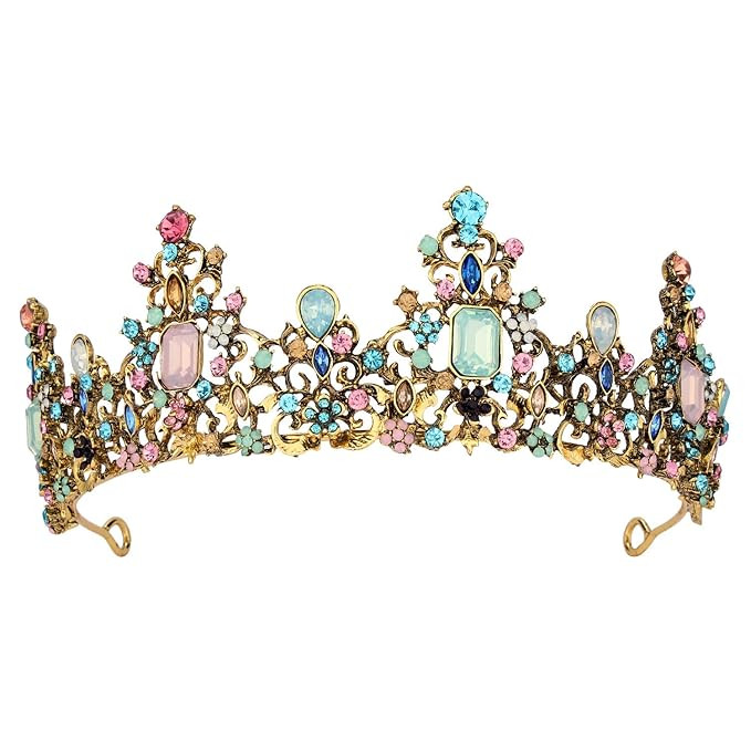 Didder Baroque Vintage Crowns and Tiaras - Royal Princess Crowns for Girls and Women - Wedding, H... | Amazon (US)