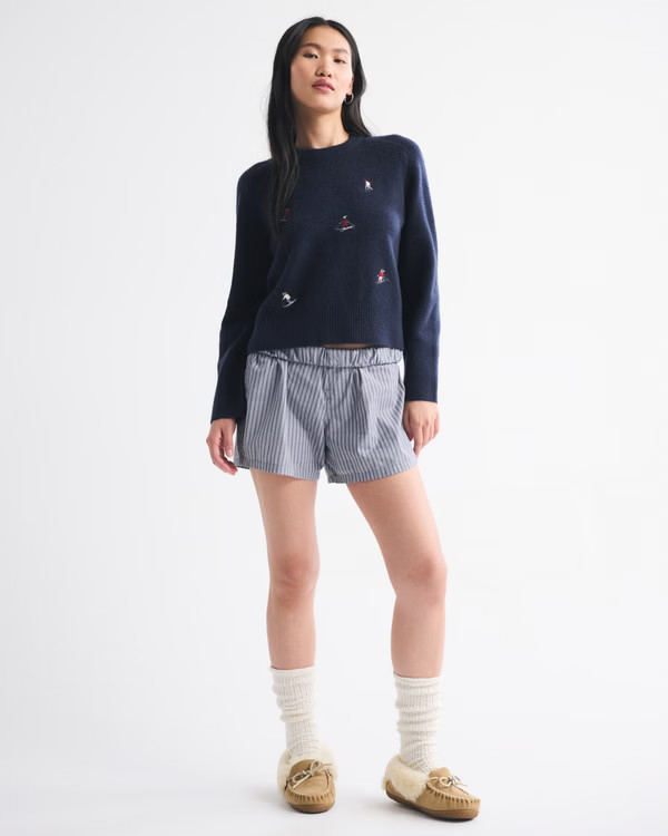 Women's The A&F Madeline Crew Sweater | Women's New Arrivals | Abercrombie.com | Abercrombie & Fitch (US)