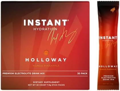 Instant Hydration Electrolytes Powder Packets - Mango Pineapple Drink Mix - Zero Sugar - Keto, Ve... | Amazon (US)