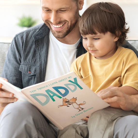 Reasons We Love Daddy - Personalised Hardcover book, Fathers Day Gift, Children's story - 10 reas... | Etsy (US)