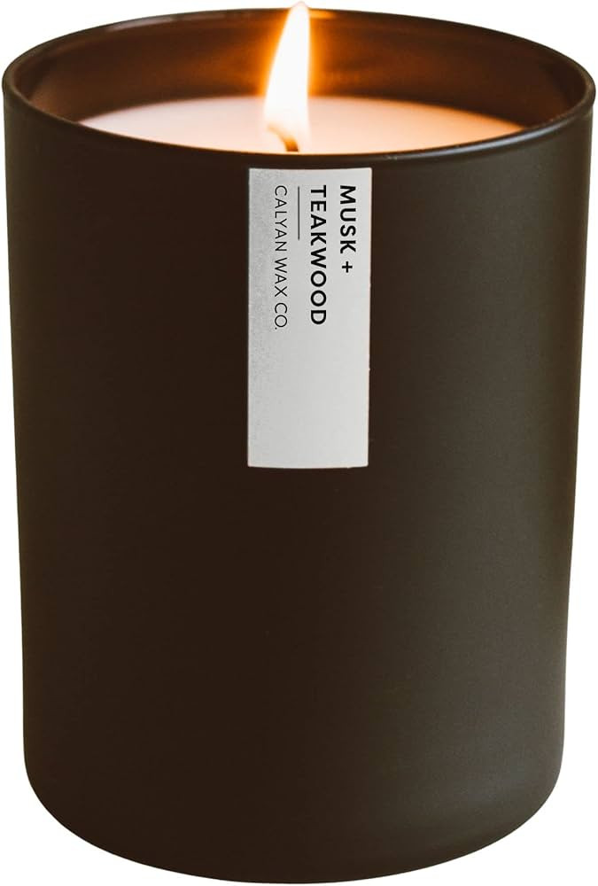 Calyan Wax Soy Wax Candle, Musk & Teakwood Scented Candle for The Home | Premium Candle with Esse... | Amazon (US)