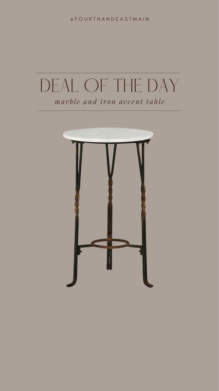 deal of the day // iron and marble accent table 

amazon finds
walmart finds
amazon home
walmart home
mcgee

#LTKhome