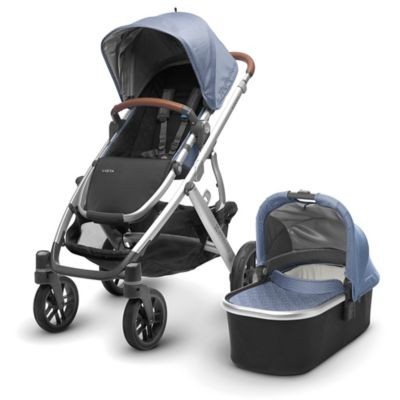 Uppababy Vista Vista Stroller with Leather Handles in Henry | buybuy BABY