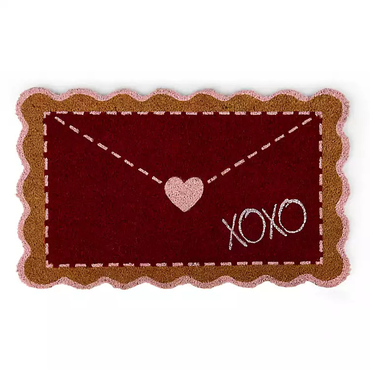 XOXO Valentine Envelope Doormat | Kirklands Home | Kirklands