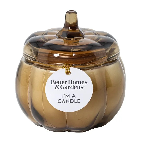 Better Homes & Gardens Pumpkin Snickerdoodle Swirl Scented 1-Wick 5 oz Pumpkin Jar Candle | Walmart (US)