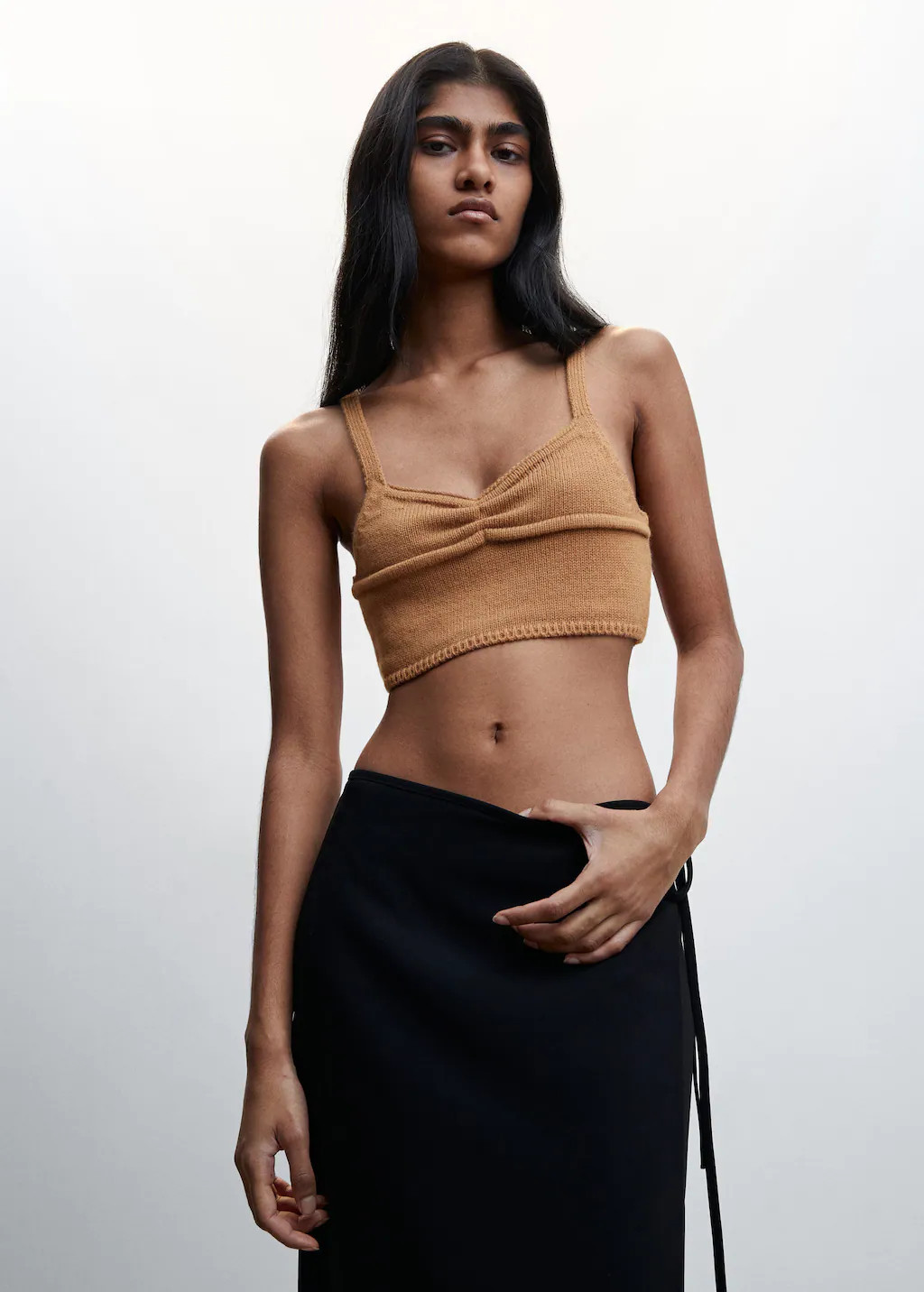Knit strap top | MANGO (US)