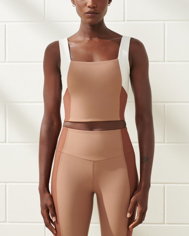 Women's YPB sculptLUX Squareneck Slim Tank | Women's Active | Abercrombie.com | Abercrombie & Fitch (US)