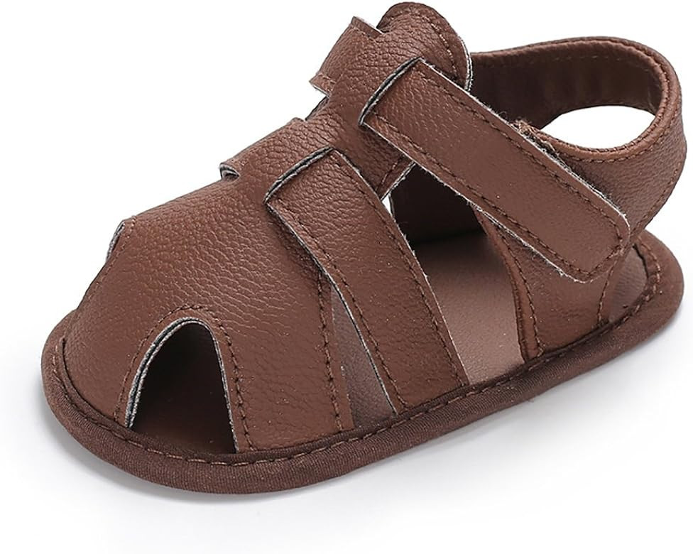 Baby Boy Rubber Sole Anti-Slip Outdoor Infant Toddler Summer Sandals First Walkers Shoes | Amazon (US)
