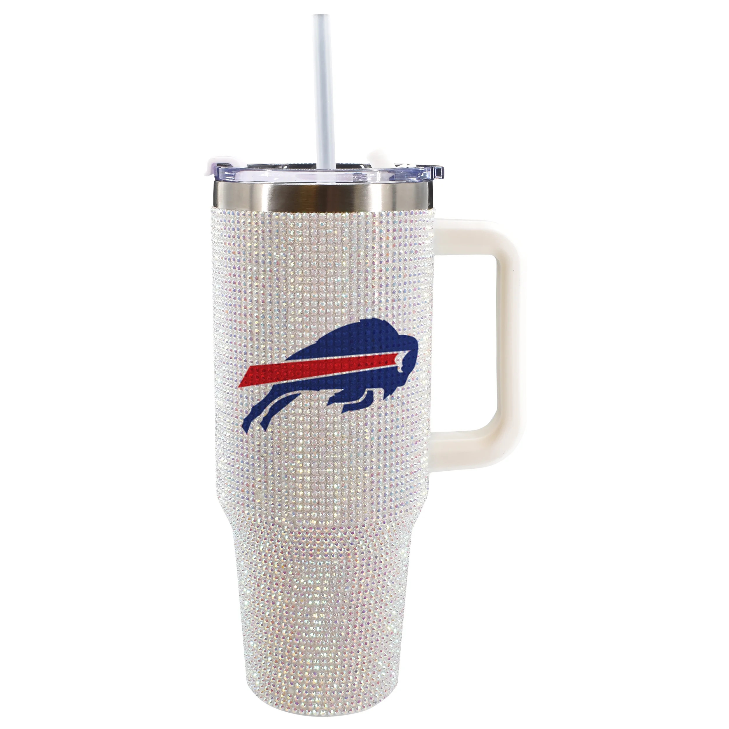 NFL Buffalo Bills 40 ounce Stainless Steel Tumbler with Bling Treatment | Walmart (US)