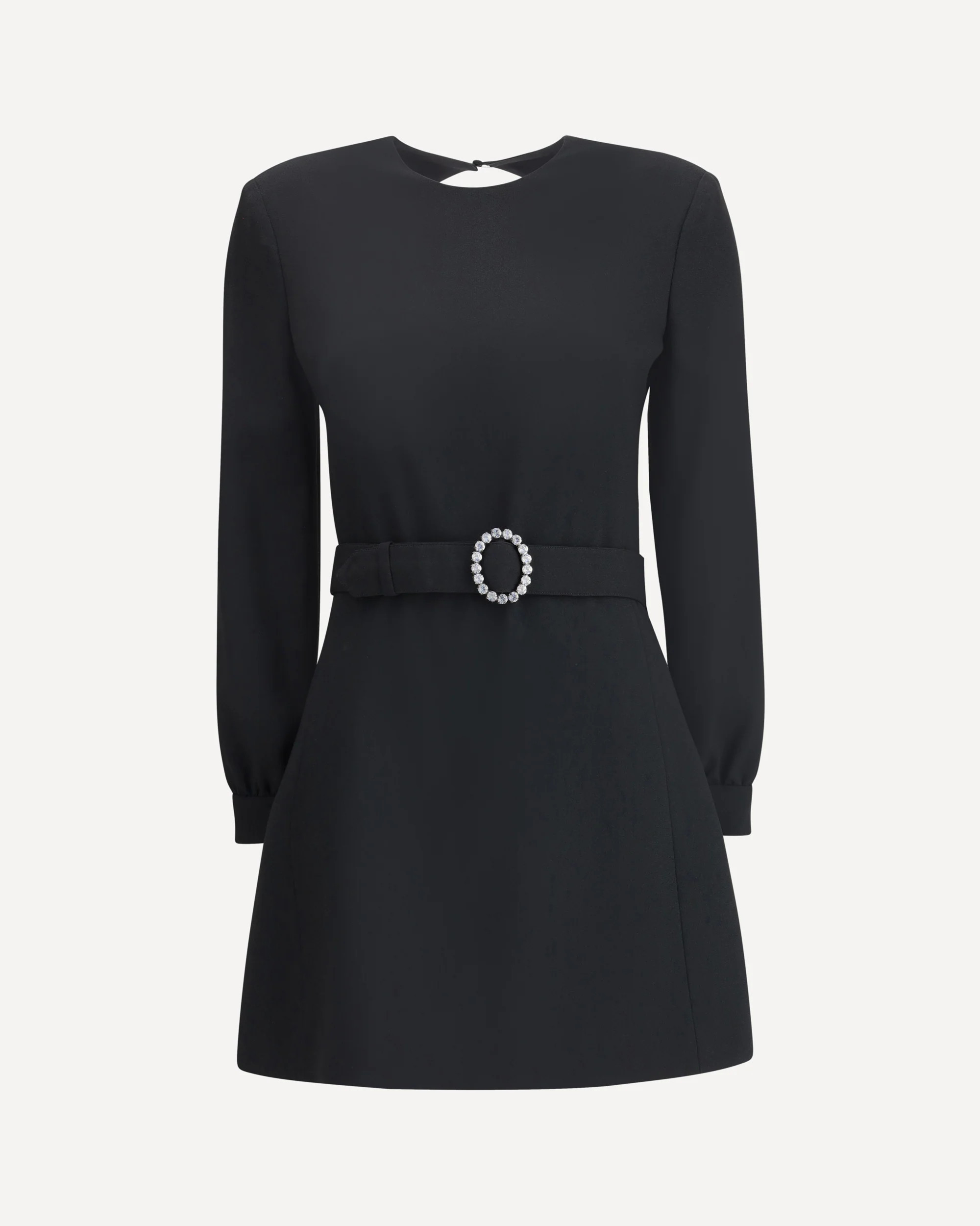 SAINT LAURENT Sablè mini Dress with cut nude back Female 36 | Base Blu