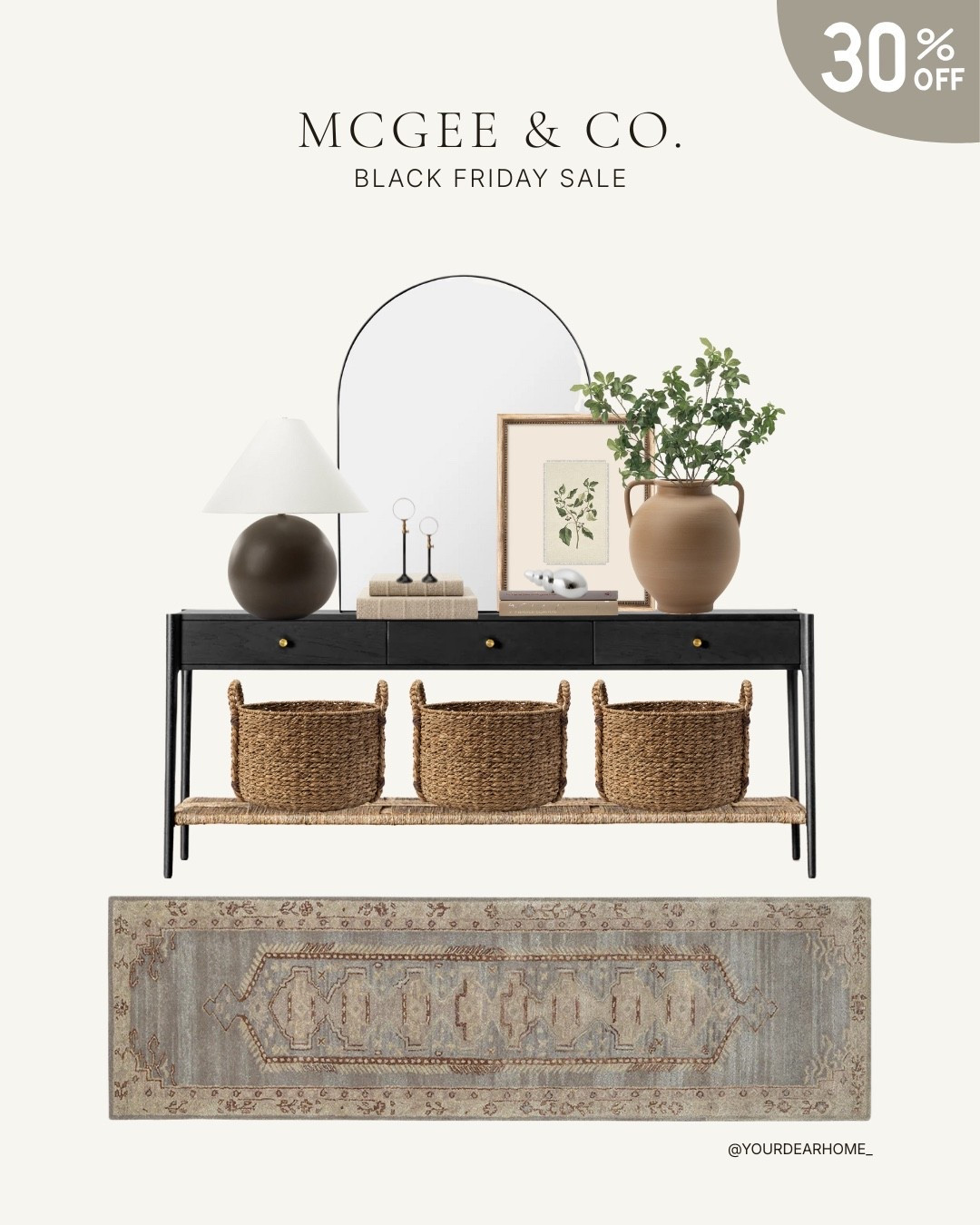 McGee & Co. BLACK FRIDAY sale (30% off sitewide) edition: 

Entryway styled with their best selling pieces. Shop now!

#LTKHome
