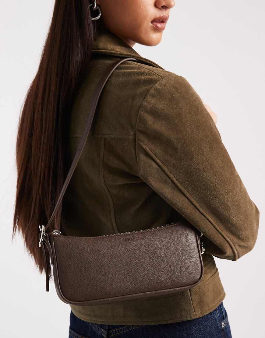 Baggu leather pochette in brown | ASOS (Global)