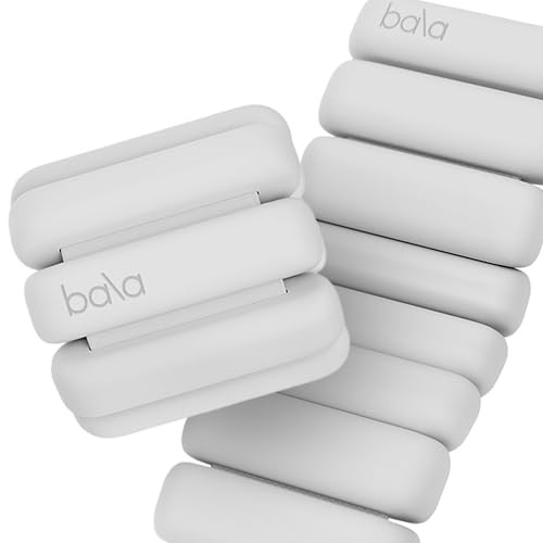 Bala Bangles Wrist & Ankle Weights for Women & Men (Bone) - 2 Pound Adjustable Silicone Weighted Bracelet Set for Gym, Yoga, Pilates, Cardio & Strength Training - Wearable Arm & Leg Workout Weights | Amazon (US)